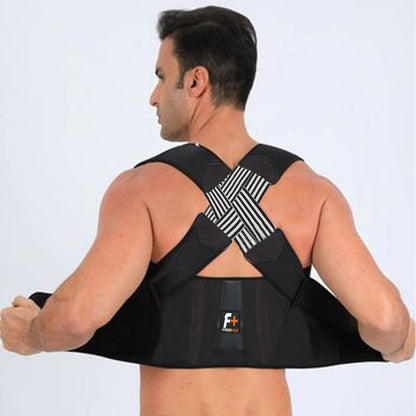 Fitness Plus Posture Corrector Belt – Adjustable Back Support Brace for Men & Women | Spine Alignment & Lower Back Pain Relief
